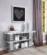 Nysa Console Table 90460 in Mirror & Faux Crystals by Acme