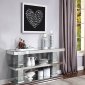 Nysa Console Table 90460 in Mirror & Faux Crystals by Acme