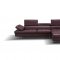 A761 Sectional Sofa in Maroon Leather by J&M