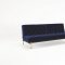 Oldschool Sofa Bed in Dark Blue w/Brass Legs by Innovation