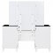 Talei Vanity Set 930244 in White & Black by Coaster w/Stool