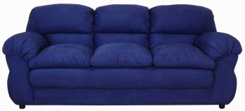 Cobalt Fabric Modern Sofa & Loveseat Set w/Options [PMS-6400-Cobalt]