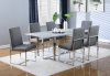 Annika Dining Table 109401 White & Chrome by Coaster w/Options