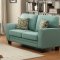 Adair Sofa & Loveseat Set 8413TL in Teal Fabric by Homelegance