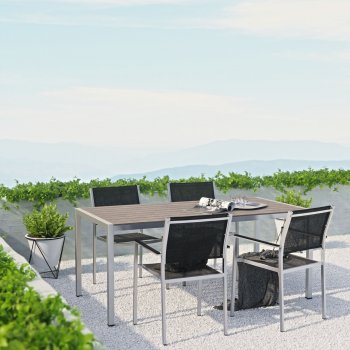 Shore Outdoor Patio Dining 5Pc Set EEI-2483 by Modway [MWOUT-EEI-2483-Shore]