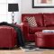 446 Rona Sectional Sofa San Marino Red Polyvinyl by Chelsea