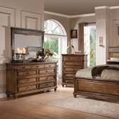 Arielle Bedroom in Oak by Acme w/Optional Case Goods