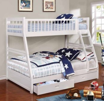 Ashton 460180 Bunk Bed in White by Coaster [CRKB-460180 Ashton]