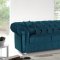 Chesterfield Sofa in Turquise Micro Velvet by Rain w/Options