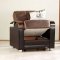 Stylish Two-Tone Modern Living Room w/Storage Sleeper Sofa