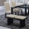 DG081DT Dining Table by Global w/Options in Wenge & Beige