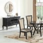 F2478 5Pc Dining Set in Black & Champagne by Poundex w/Options