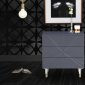 Starburst Side Table 829 in Grey Lacquer by Meridian