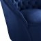 Alessio Accent Chair 501 in Navy Velvet by Meridian