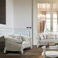 Juliana Sofa & Loveseat Set in Light Fabric w/Options