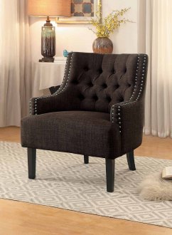 Charisma Accent Chair 1194CH in Chocolate Fabric by Homelegance