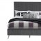 Enzo Bedroom Set 5Pc in Dark Gray by Global w/Options