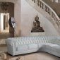 2220B Paris 1 Sectional Sofa in White Bonded Leather by VIG