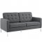 Loft EEI-2052-DOR Sofa in Gray Fabric by Modway w/Options