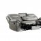 Aram Sofa 8206GRY in Gray Faux Leather by Homelegance