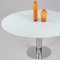 Tami Dining Table 5Pc Set White Starphire Glass by Chintaly