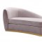 Adele Chaise Lounge TOV-L6153 in Blush Velvet by TOV Furniture