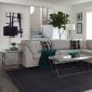 Lola Sectional Sofa 551440 in Gray Velvet by Coaster w/Options