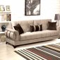 Caprice Sofa Bed in Beige Microfiber by Rain w/Optional Items