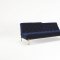 Oldschool Sofa Bed in Dark Blue w/Brass Legs by Innovation