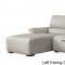 S275 Power Motion Sectional Sofa in Smoke Leather Beverly Hills