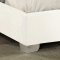 Lexi Upholstered Bed in White Velvet Fabric - Meridian w/Options