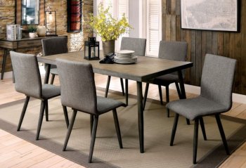 Vilhem I 5Pc Dining Set CM3360T in Gray w/Options [FADS-CM3360T-Vilhem I]