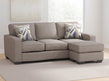 Greaves Sectional Sofa Chaise 5510418 in Stone Fabric by Ashley [SFASS-5510418 Greaves Stone]