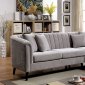 Goodwick Sectional Sofa CM6947 in Light Gray Chenille Fabric