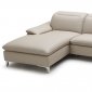 1911B Sectional Sofa in Taupe Bonded Leather by J&M