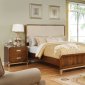 Tychus 5Pc Bedroom Set CM7559F in Dark Oak w/Fabric Headboard