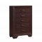 Kauffman Bedroom 5Pc Set 204390 in Dark Cocoa by Coaster