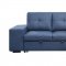 Strophios Sectional Sofa 54650 in Blue Fabric by Acme