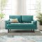 Valour Sofa in Teal Velvet Fabric by Modway w/Options