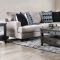 Walter Sectional Sofa SM5210 in Light Gray Fabric w/Options