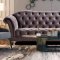 Darcy Sofa & Loveseat Set in Grey Velvet Fabric