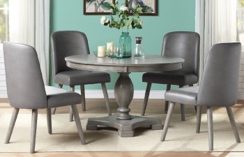 Waylon 5Pc Dinette Set 72205 in Gray Oak by Acme [AMDS-72205-Waylon]