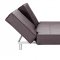 Contemporary Convertible Sofa Bed in Espresso Leatherette