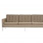 Florence Sofa FS90OTW in Oatmeal Wool by LeisureMod w/Options