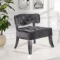 Charlotte Accent Velvet Chair 545 in Grey by Meridian