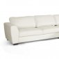 Orland Sectional Sofa White Bonded Leather - Wholesale Interiors