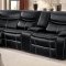 Bastrop Motion Sectional Sofa 8230BLK in Black by Homelegance