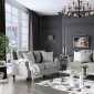 Giovanni Sofa SM2673 in Grey Linen-Like Fabric w/Options