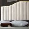 Jolie Bed in Cream Velvet Fabric by Meridian w/Options