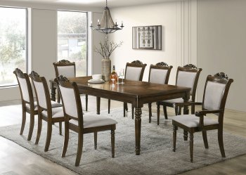 Willowbrook Dining Set 5Pc 108111 Chestnut by Coaster w/Options [CRDS-108111 Willowbrook]